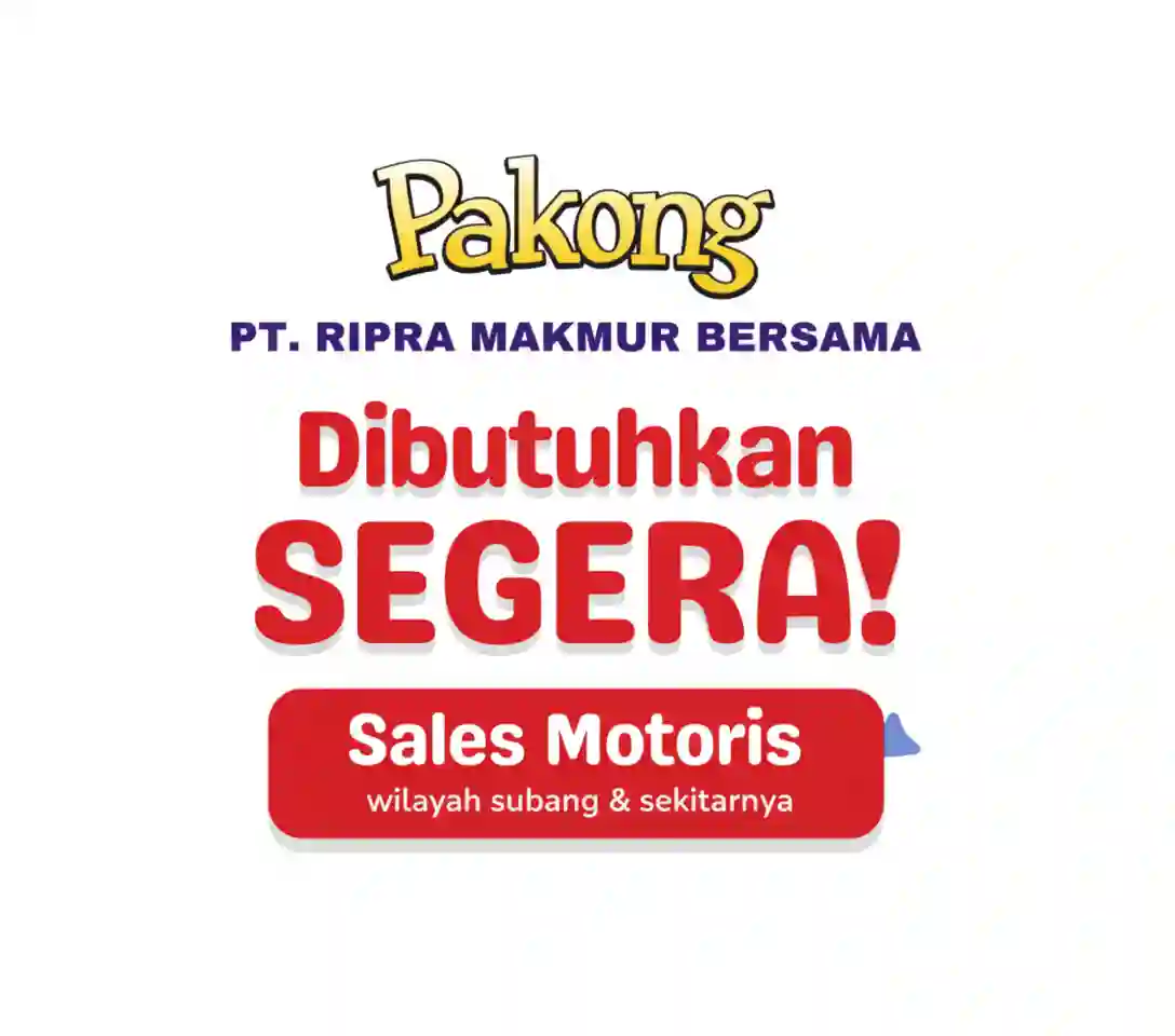 Lowongan Kerja PT Ripra Makmur Bersama – Sales Motoris Wilayah Subang & Sekitarnya